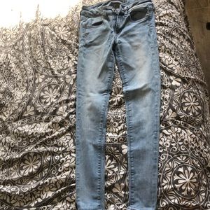 american eagle super super stretch skinny jeans
